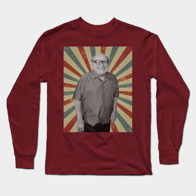 Danny DeVito Long Sleeve T-Shirt by LivingCapital 